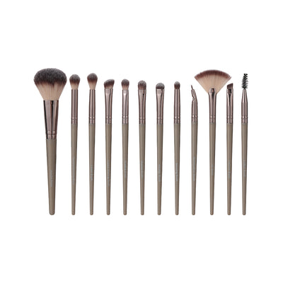 Premium Classic Makeup Brush Set (12 pcs)(Golden)