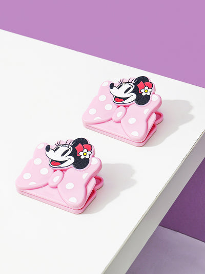 Mickey Mouse Collection 2.0 Cartoon Shaped Seal Clamp 2pcs (Minnie Mouse)