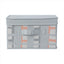 Fabric Storage Box with Cover S(Gray)