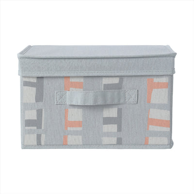 Fabric Storage Box with Cover S(Gray)