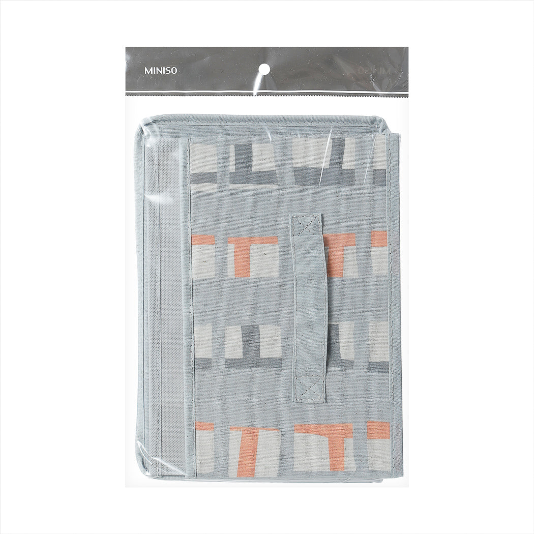 Fabric Storage Box with Cover S(Gray)