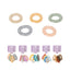 4.5 Colored Spiral Hair Ties (5pcs)