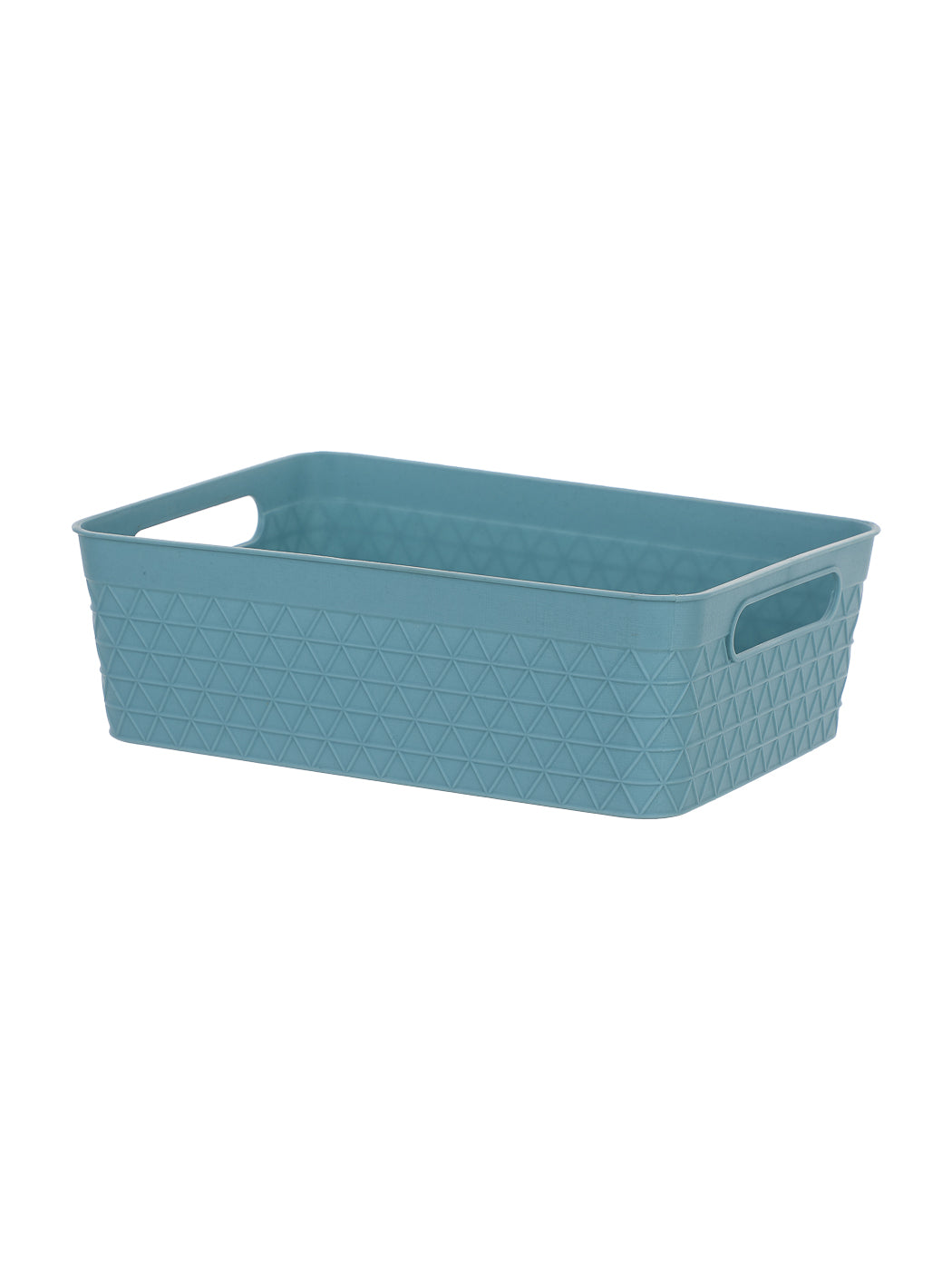 Waffle Patterned Storage Basket (L)