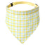 Pet Series 2.0 Bandana Collar (Yellow, Grid)