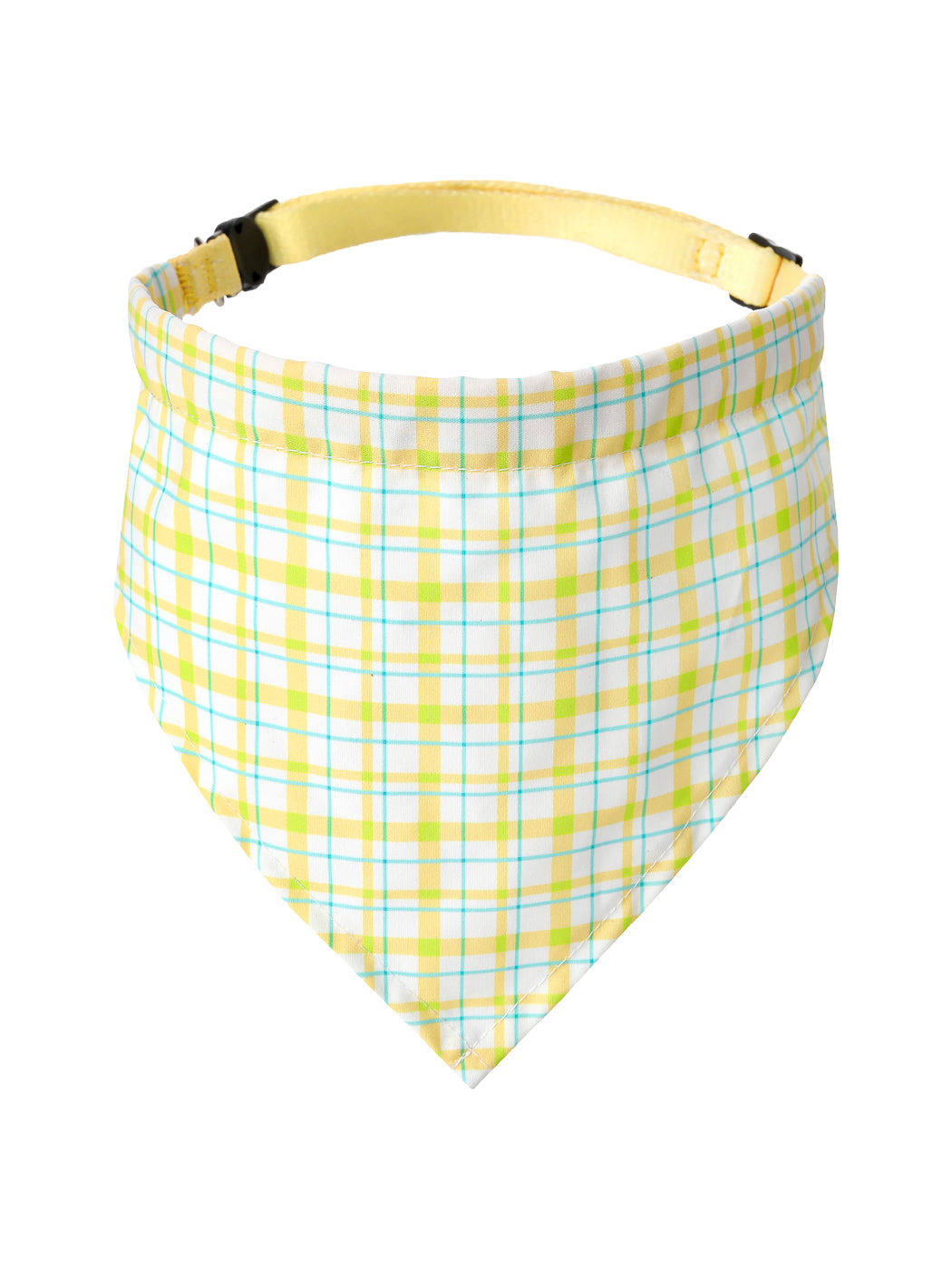 Pet Series 2.0 Bandana Collar (Yellow, Grid)