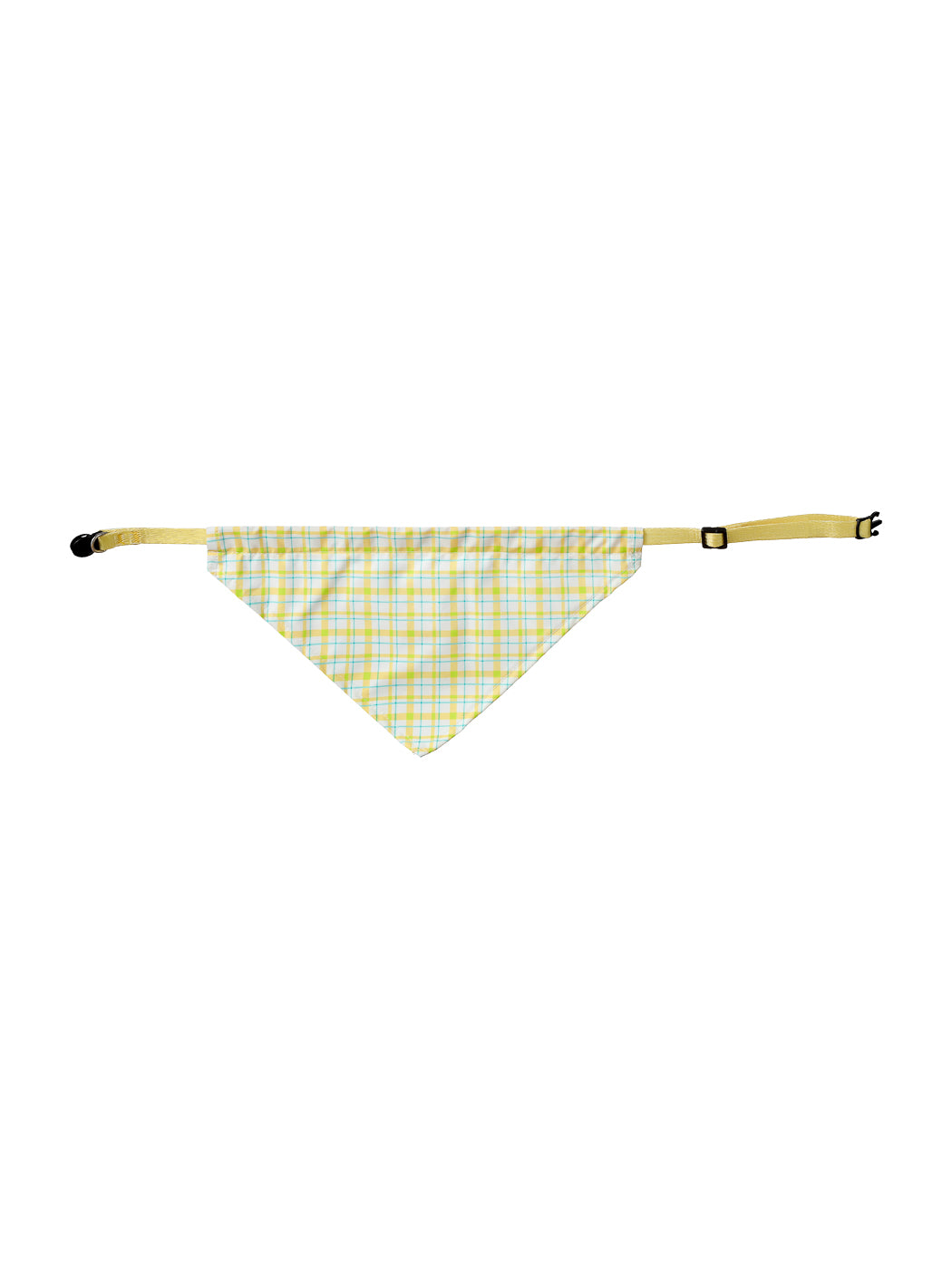 Pet Series 2.0 Bandana Collar (Yellow, Grid)