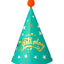 Birthday Party Hat(Green, Stars)