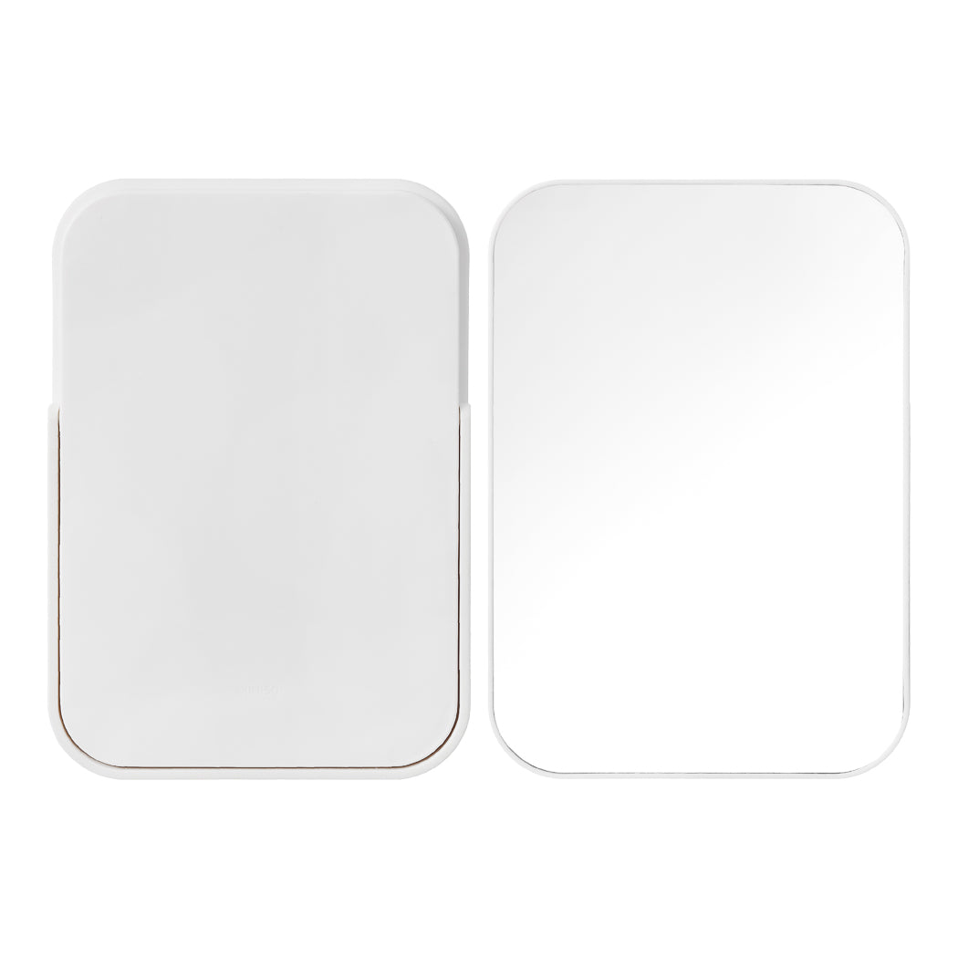 Square Dual-Use Vanity Mirror (White)