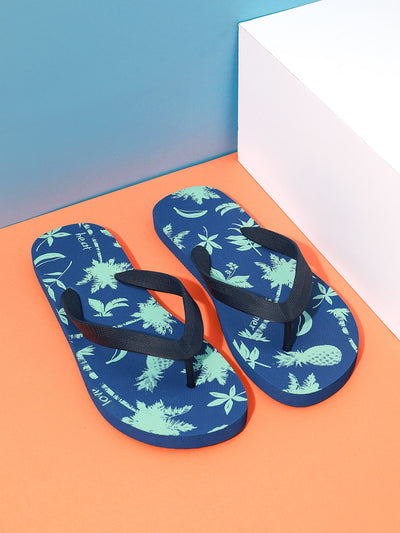 Coconut Forest Series Flip-Flops for Men(41-42,Coconut tree)