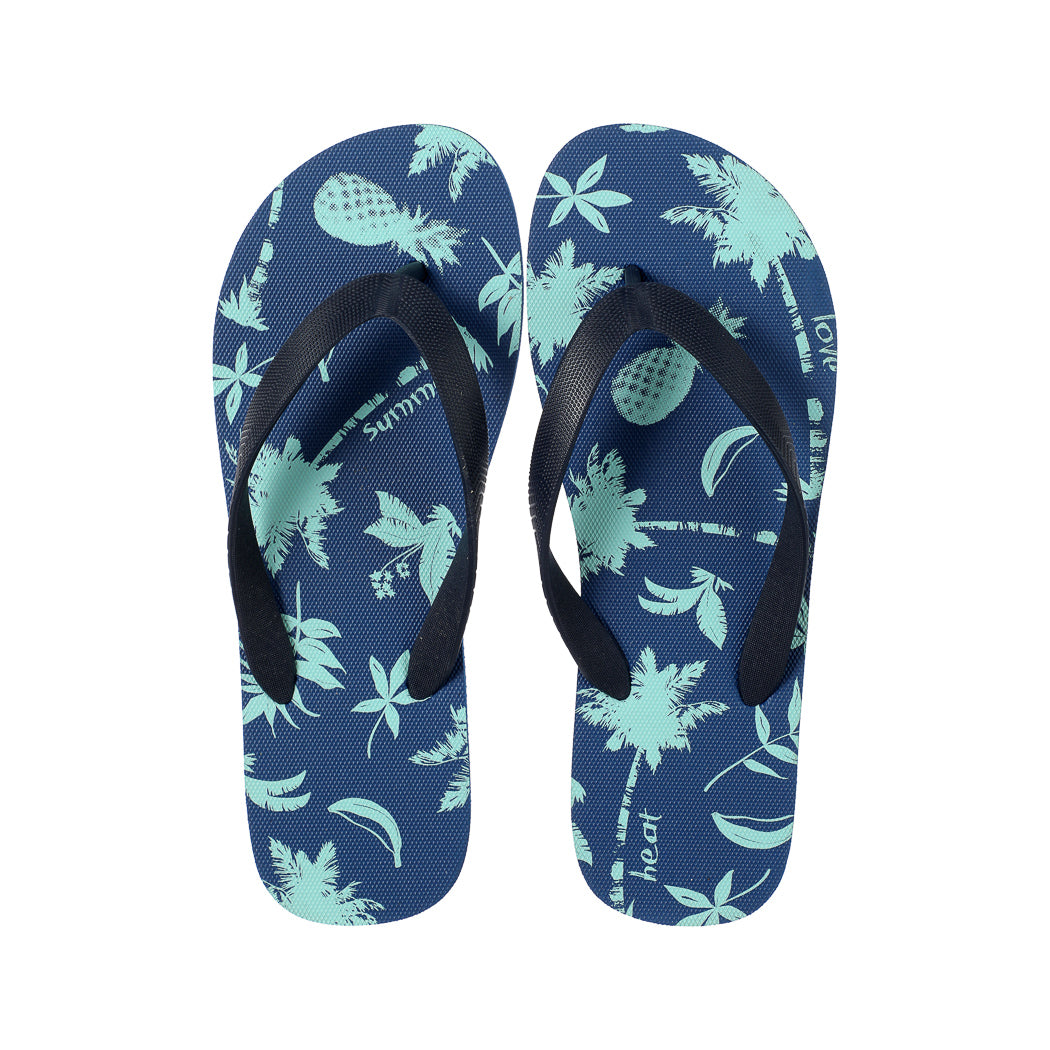 Coconut Forest Series Flip-Flops for Men(41-42,Coconut tree)