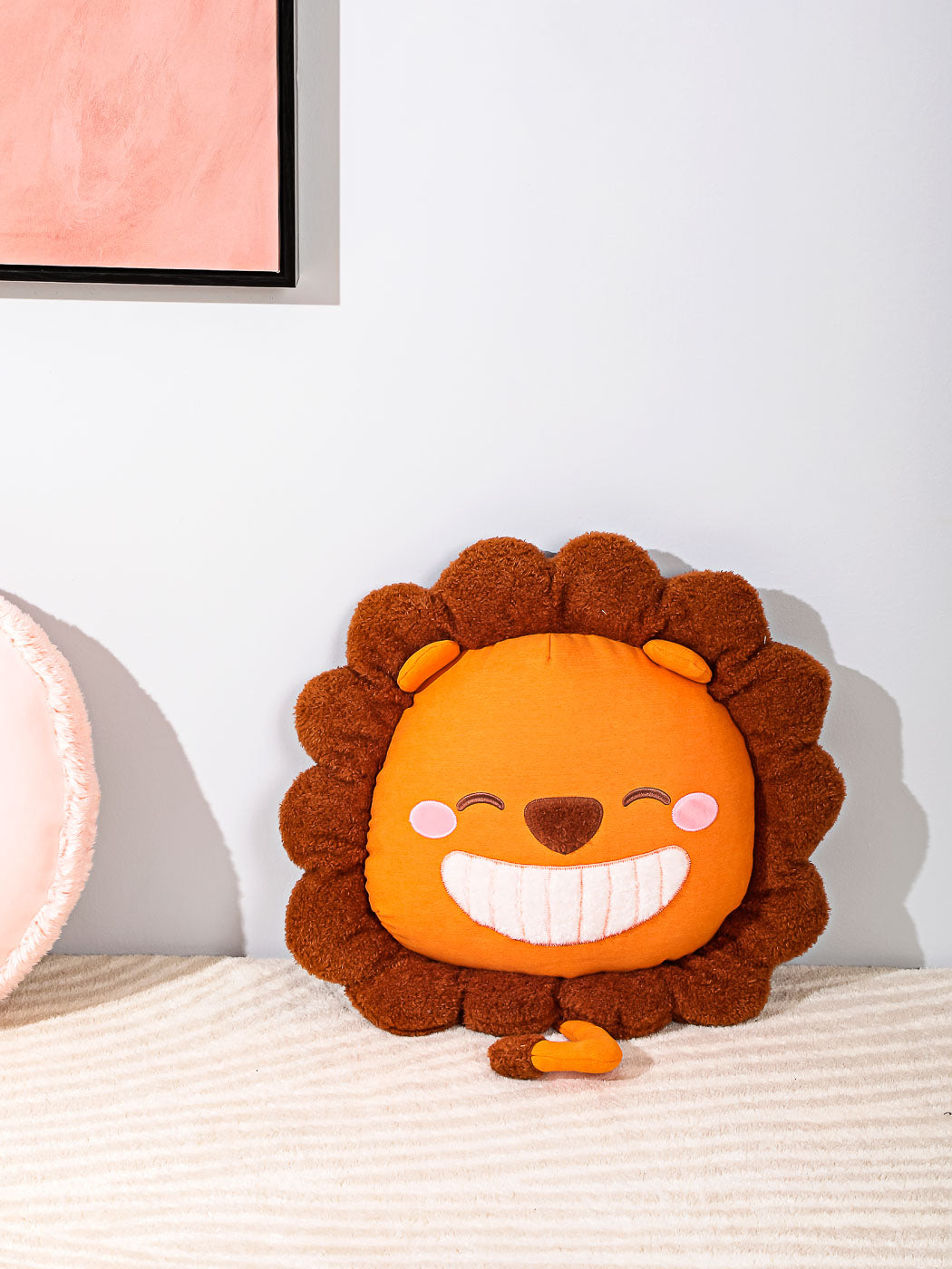 Valentine Series Smiley Lion Pillow