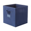 Solid Color Fabric Storage Bin(Navy Blue)