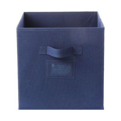 Solid Color Fabric Storage Bin(Navy Blue)