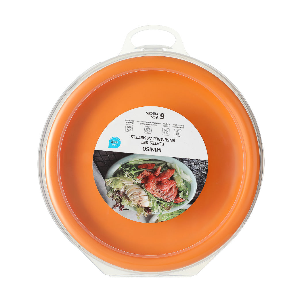 Colorful Portable Plate Set（Set of 6）