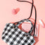 Knitting Series 2.0 Check Crossbody Handbag(Black)