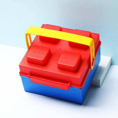 Building Blocks Series Bento Box with Handle, 1485mL