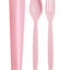 Portable Flatware Set(Spoon&Fork)(Pink)