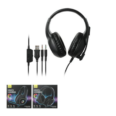 RGB Gaming Headset-Heavy Bass ,Model: H05 (Black)