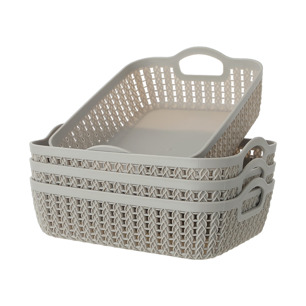 Storage Basket, M (4 pcs)( Gray)