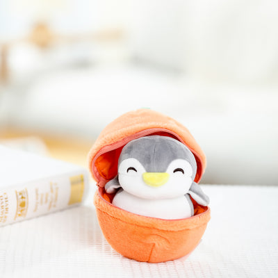 Fruit Series Penguin Plush Toy Surprise Ball(Orange)