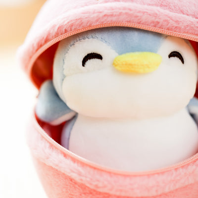 Fruit Series Penguin Plush Toy Surprise Ball(Strawberry)