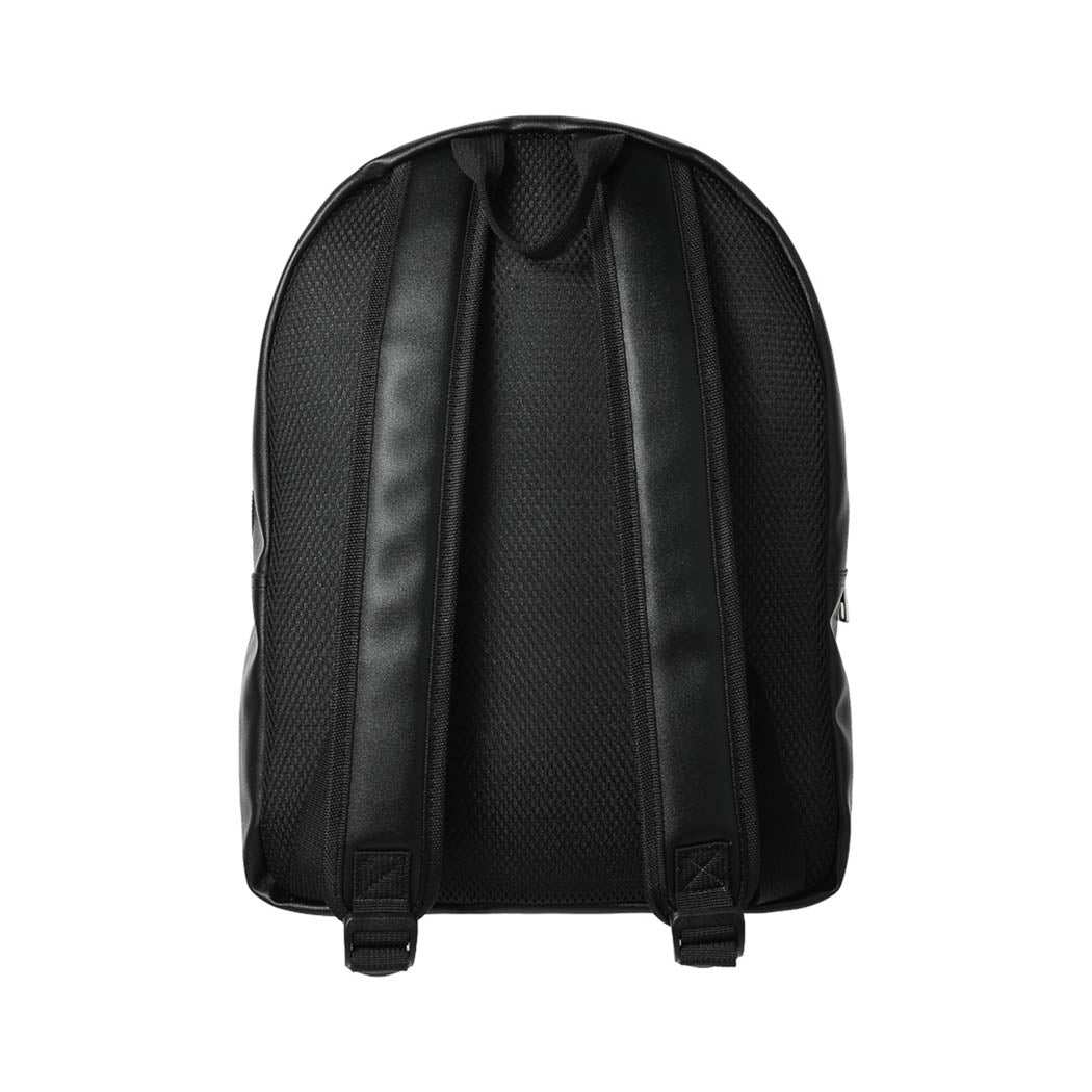 Men's Backpack with Silvery Zipper (Black)