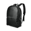 Men's Backpack with Silvery Zipper (Black)