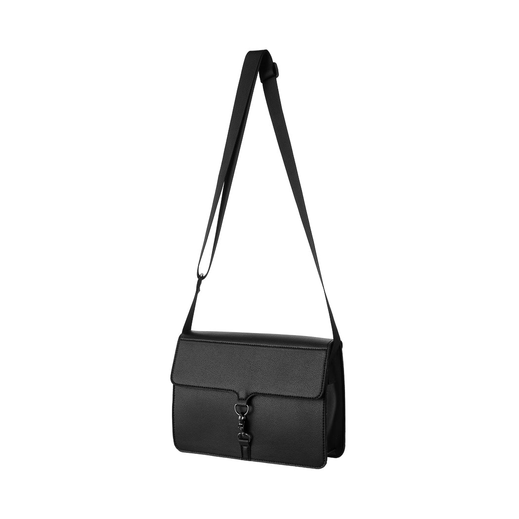 Crossbody Bag with Snap Hook(Black)