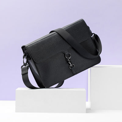 Crossbody Bag with Snap Hook(Black)