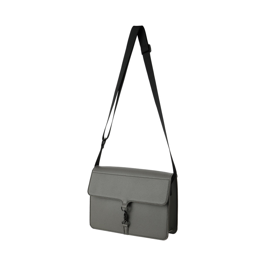 Crossbody Bag with Snap Hook( Gray)