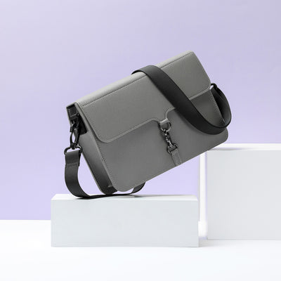 Crossbody Bag with Snap Hook( Gray)