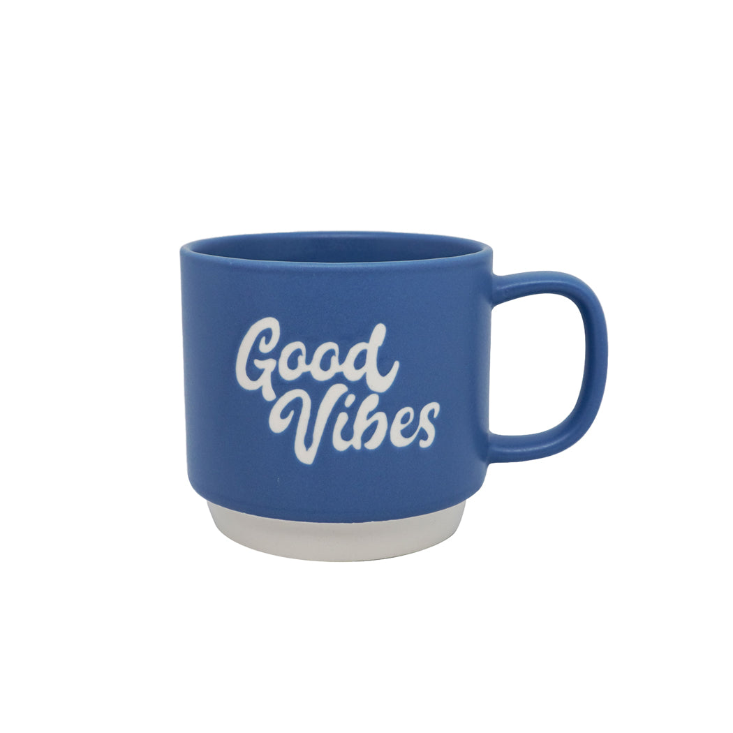 Solid Base Color Ceramic Mug - 400mL(Blue)