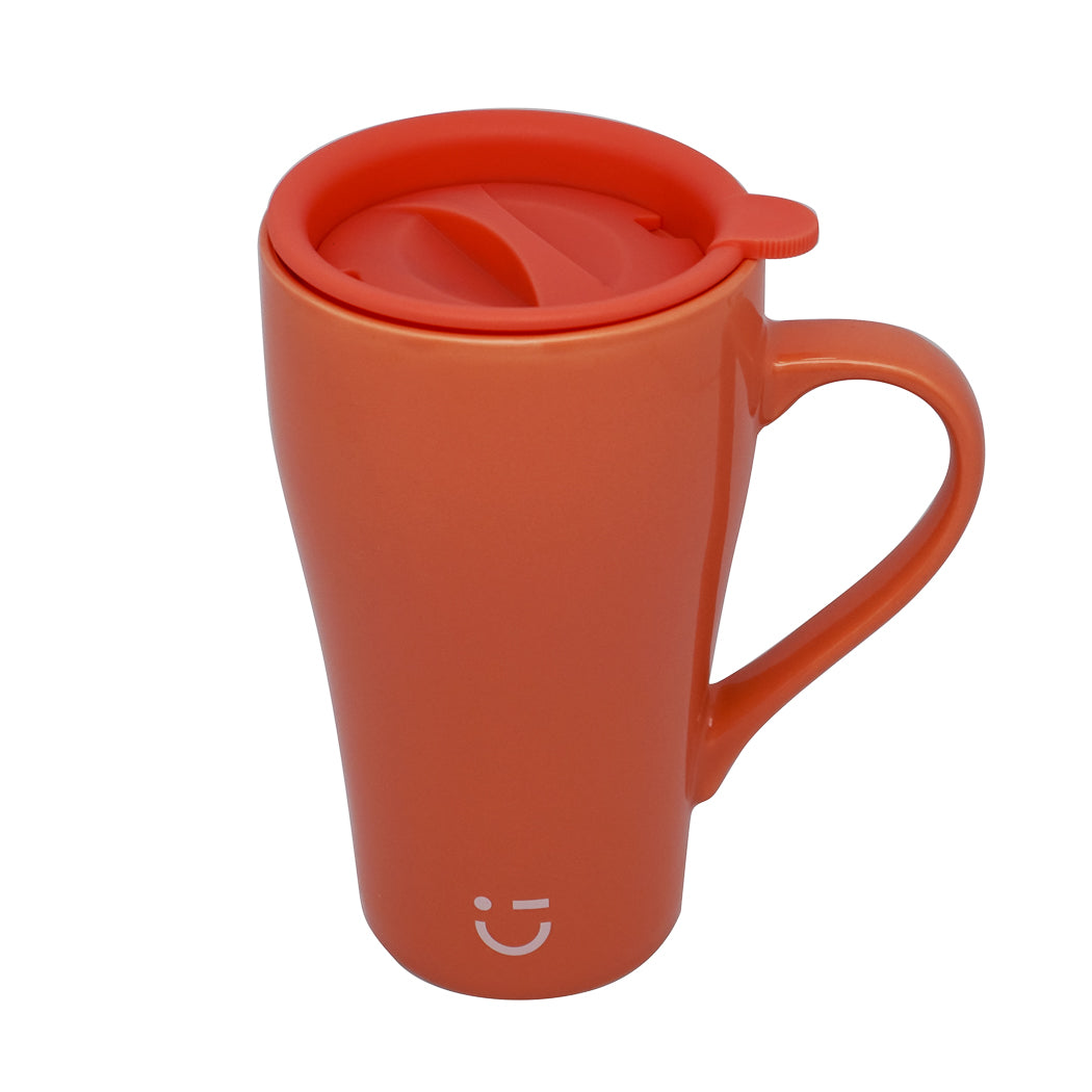 Minimalist Large Capacity Mug - 430mL(Orange)