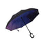 Starry Night Series Portable Inverted Umbrella(Pink & Blue)