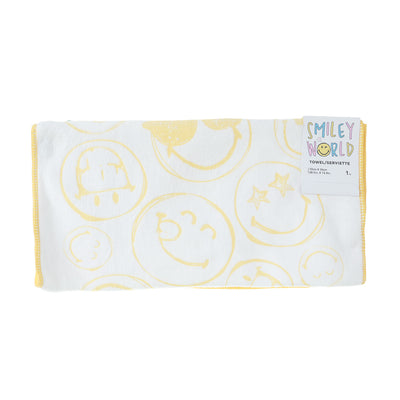 SmileyWorld Collection Fine Fiber Hand Towel (Yellow)