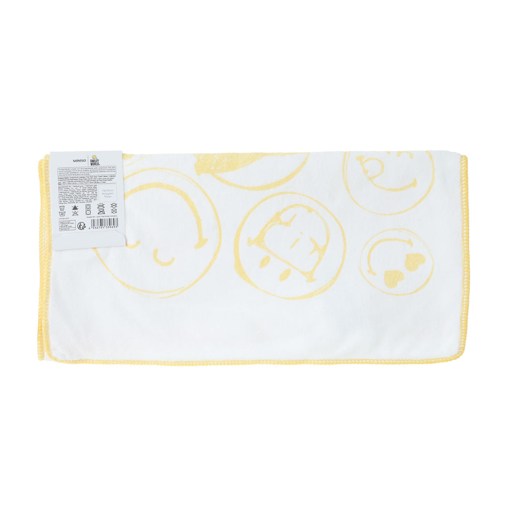 SmileyWorld Collection Fine Fiber Hand Towel (Yellow)