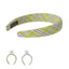 Avocado Series Plaid Sponge Hair Hoop (1 pc)