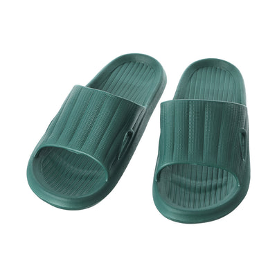 Convenient Lightweight Bath Slippers (41-42,Dark Green)