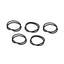 Double Layered Hair Tie (5 pcs, Black)