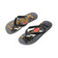 Miniso Disney Mickey Mouse Sports Collection Men's Flip-Flops(Black & Gold,41-42)