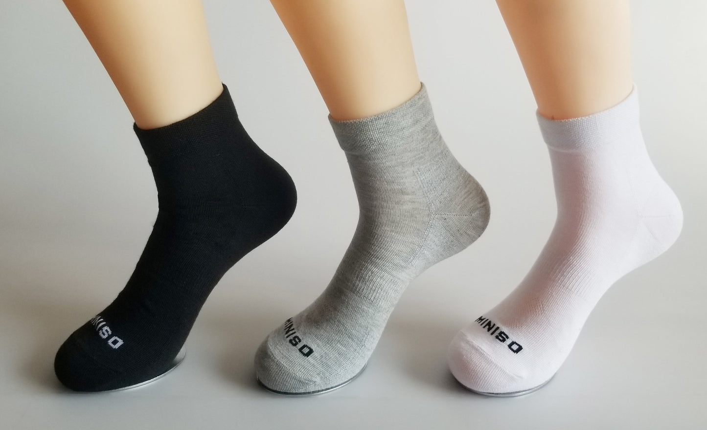 Men’s Antibacterial Athletic Socks 3 Pairs (Basic Color)