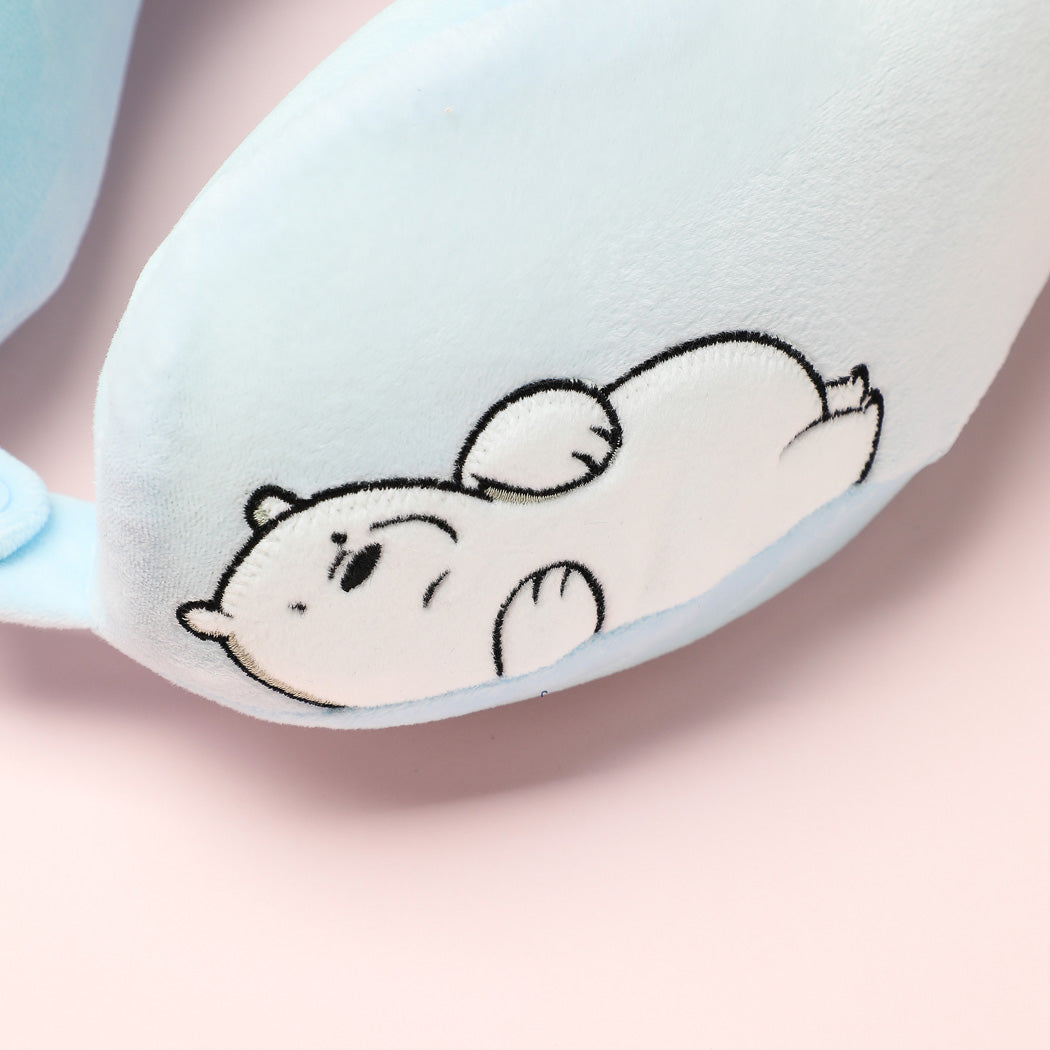 We Bare Bears Collection 5.0 Memory Foam U Shaped Pillow (Ice Bear)