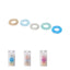 Solid Color Beaded Spiral Hair Tie (5 pcs, 4.0 cm in Diameter)