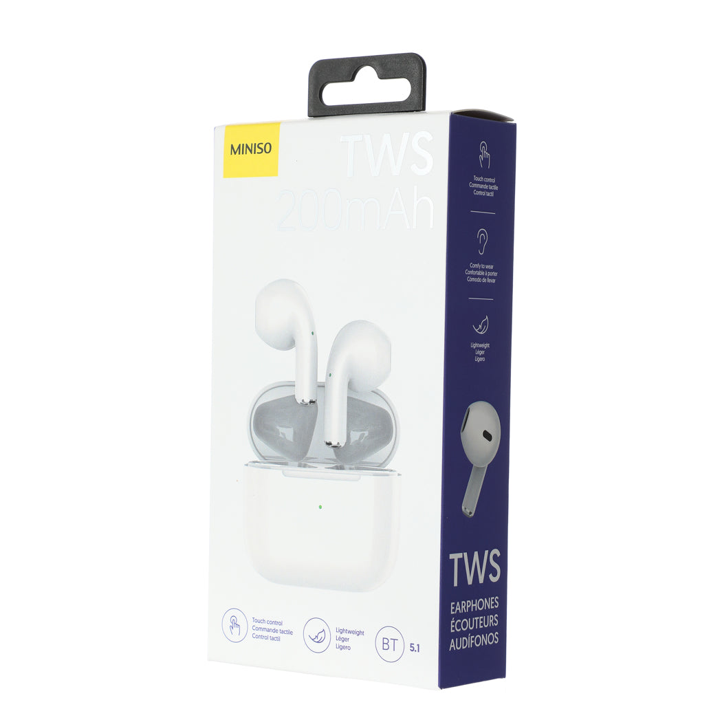 TWS Earphones  Model: T15 (White)