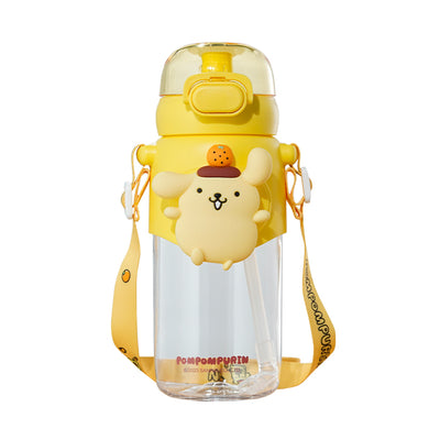 Sanrio characters Water Bottle with Spout Lid (600mL)(Pompompurin)