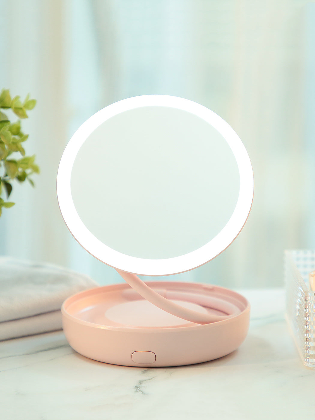 360° Rotating LED Table Mirror