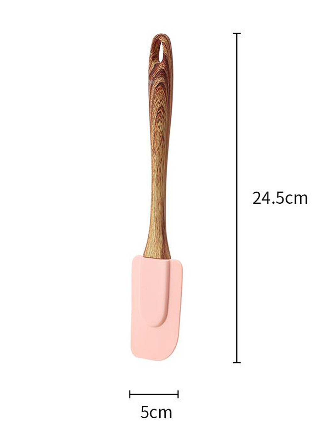 Silicone paddle (grey or pink with wooden handle)