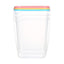 Food Container 3PCS 1800ml (colorful or white lids)