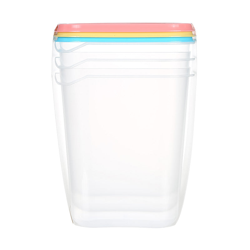 Food Container 3PCS 1800ml (colorful or white lids)