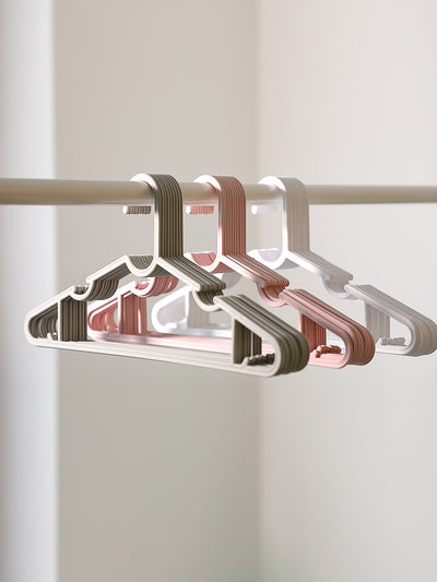 Simple Cloth Hanger 10 Counts(Grey)